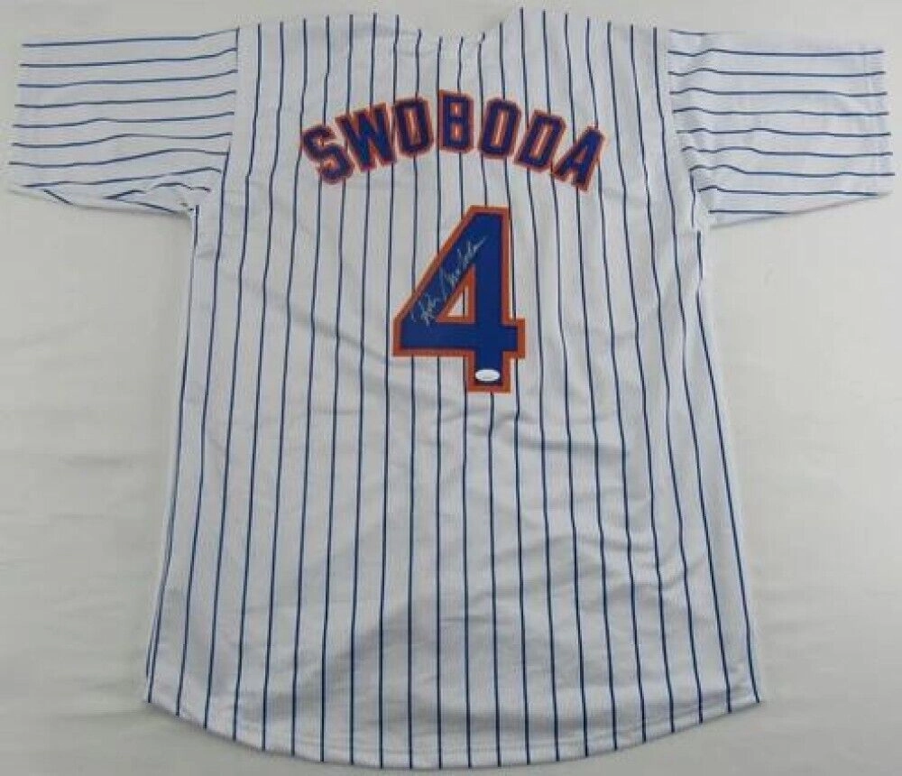 Ron Swoboda Signed New York Mets Pinstriped Jersey (JSA) 1969 Met/ The Catch