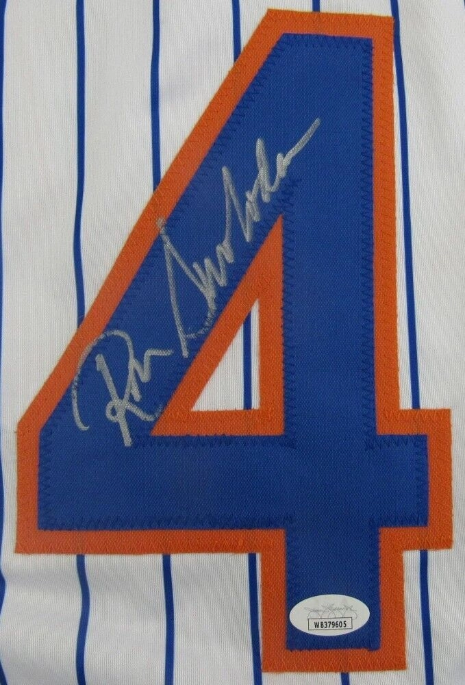 Ron Swoboda Signed New York Mets Pinstriped Jersey (JSA) 1969 Met/ The Catch