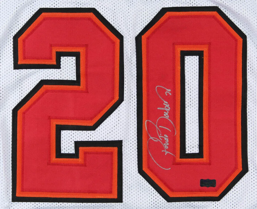 Ronde Barber Signed Tampa Bay Buccaneers Jersey (Radtke COA) Tiki's Twin Brother