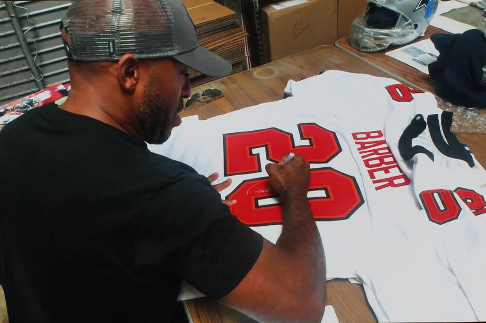 Ronde Barber Signed Tampa Bay Buccaneers Jersey (Radtke COA) Tiki's Twin Brother
