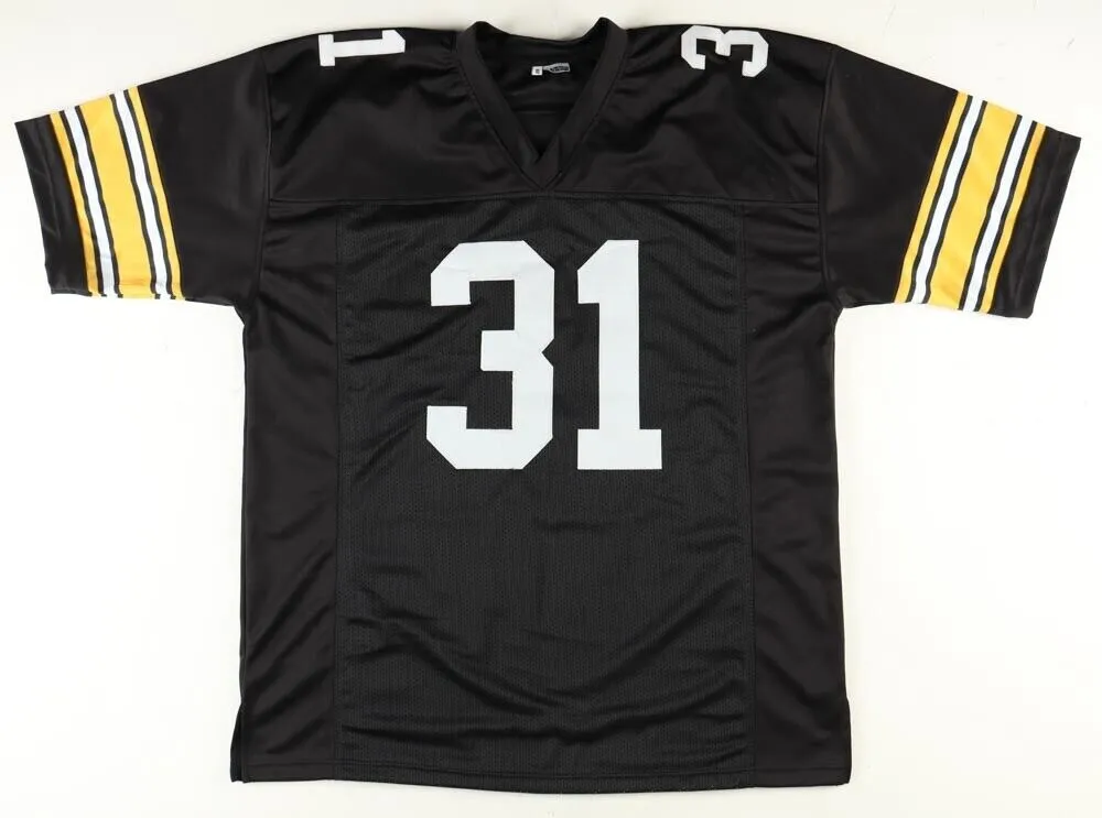 Ronnie Harmon Signed Iowa Hawkeye Jersey (JSA COA) 1986 1st Rnd Pk Buffalo Bills