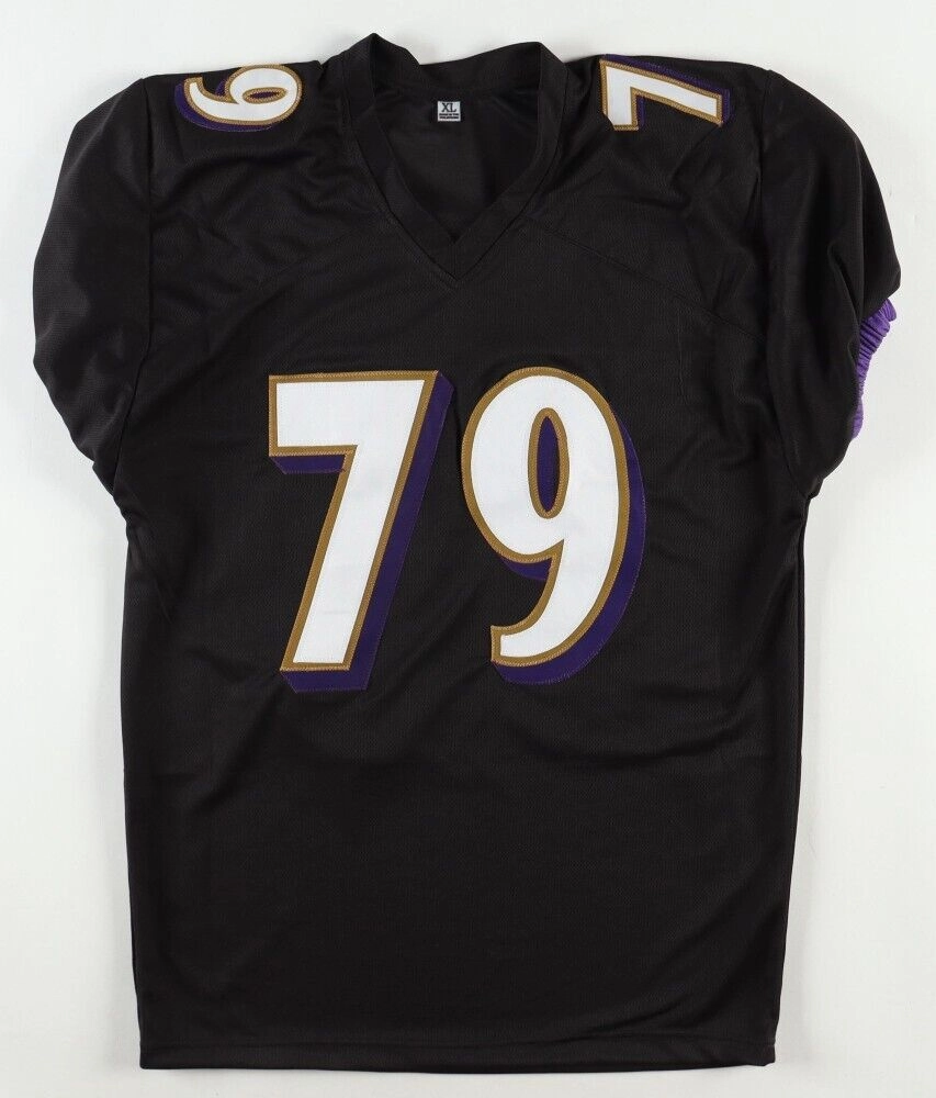 Ronnie Stanley Signed Baltimore Ravens Jersey (Beckett) 2016 1st Rnd. Draft Pick