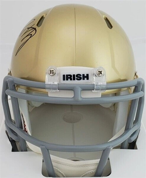 Rudy Ruettiger Signed Notre Dame Fighting Irish Mini-Helmet (JSA COA)
