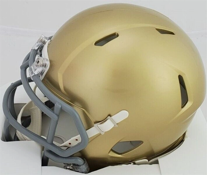 Rudy Ruettiger Signed Notre Dame Fighting Irish Mini-Helmet (JSA COA)
