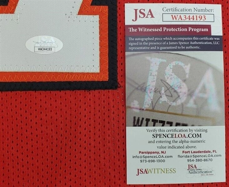 Russell Gage Signed Buccaneers Throwback Jersey (JSA COA) / Tampa Bay's New W.R.