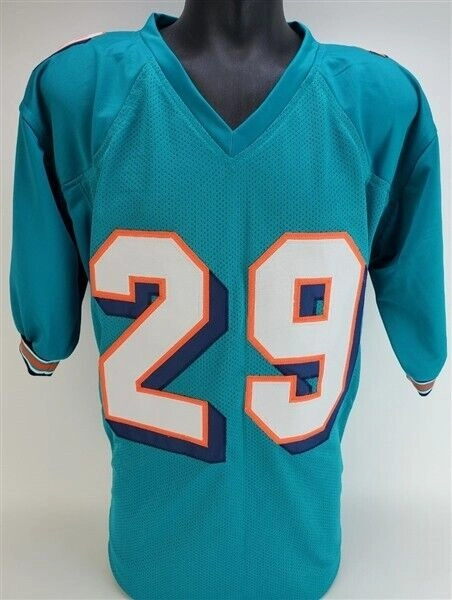 Sam Madison Signed Dolphins Jersey (JSA COA) Miami All Pro D.B. (19972005)