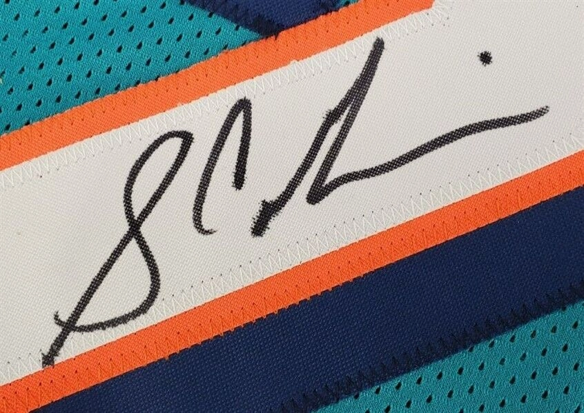 Sam Madison Signed Dolphins Jersey (JSA COA) Miami All Pro D.B. (19972005)