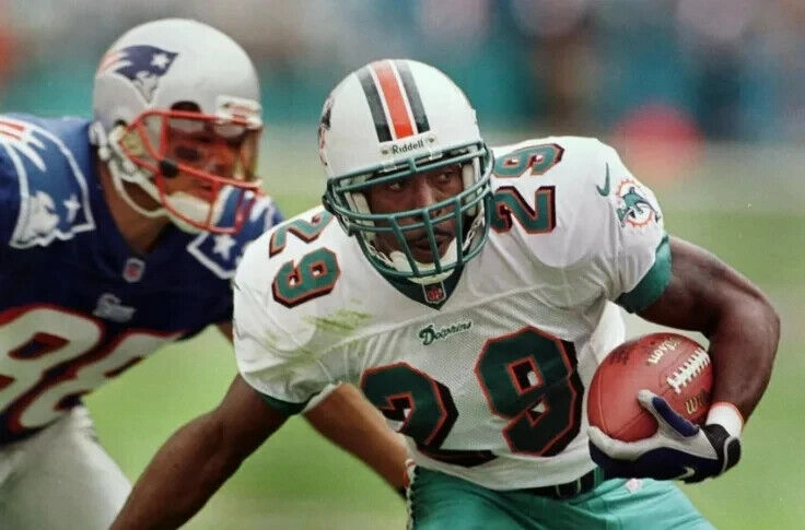 Sam Madison Signed Dolphins Jersey (JSA COA) Miami All Pro D.B. (19972005)