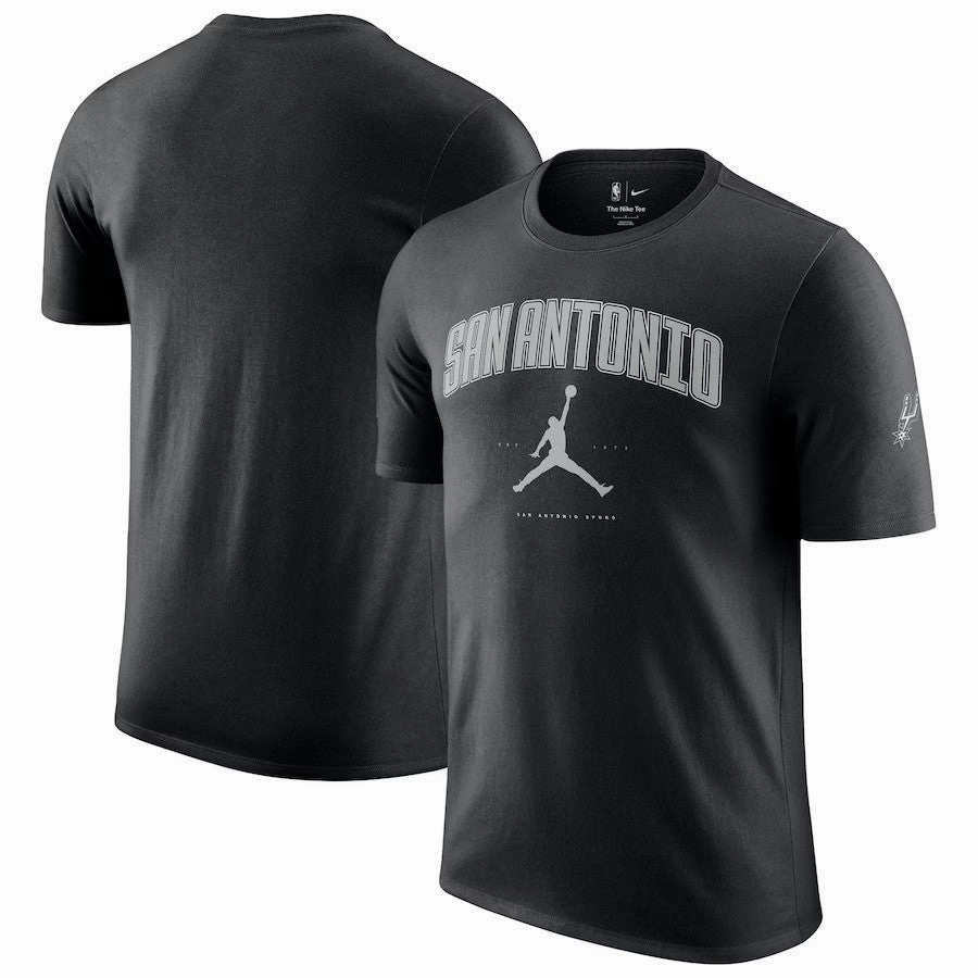 San Antonio Spurs NBA Jordan Brand Unisex Essential Cities T-Shirt - Black