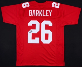 Saquon Barkley Signed New York Giants Red Jersey (JSA COA) #1 RB Pick 2018 Draft