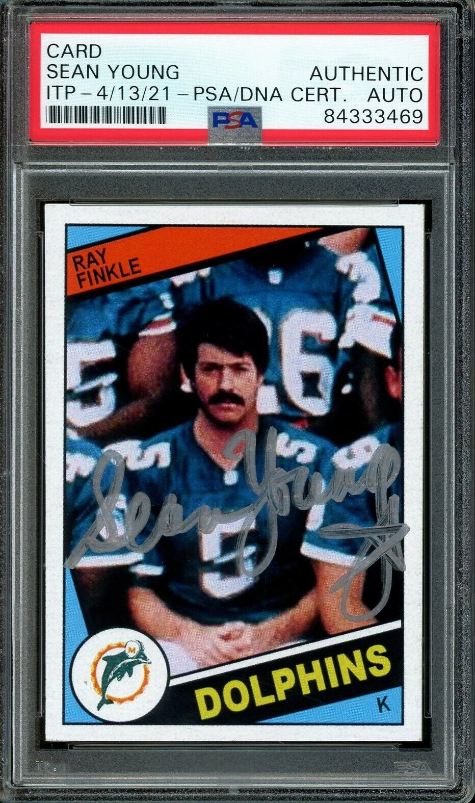 Sean Young (Ray Finkle) Signed Jersey (PSA COA) "Ace Ventura" Miami Dolphins