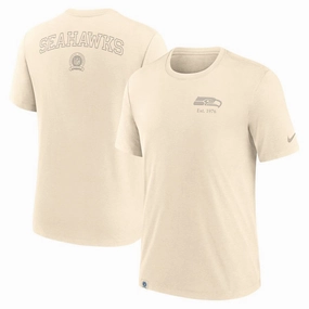 Seattle Seahawks NFL Nike Glory Tri-Blend T-Shirt - Cream