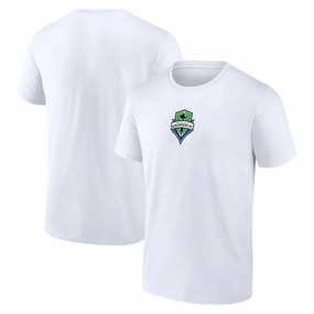 Seattle Sounders FC MLS UK Medium Fanatics Branded Logo T-Shirt - White