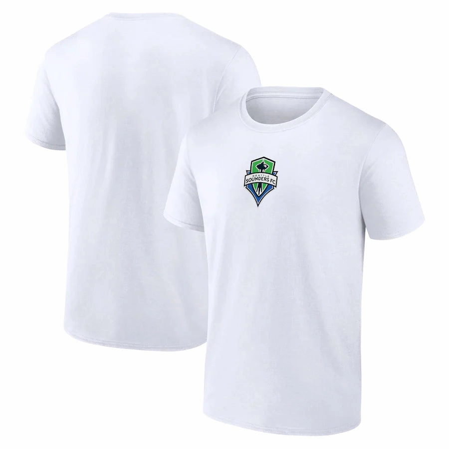 Seattle Sounders FC MLS UK Medium Fanatics Branded Logo T-Shirt - White