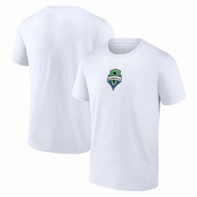 Seattle Sounders FC MLS UK Medium Fanatics Branded Logo T-Shirt - White