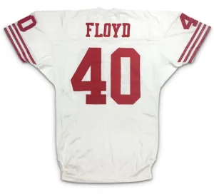 SF.49ers #40 William Floyd White Vintage Wilson Pro Line Stitched American Football Jerseys