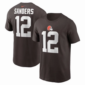 Shedeur Sanders NFL Cleveland Browns Nike 2025 NFL Draft Name & Number T-Shirt - Brown