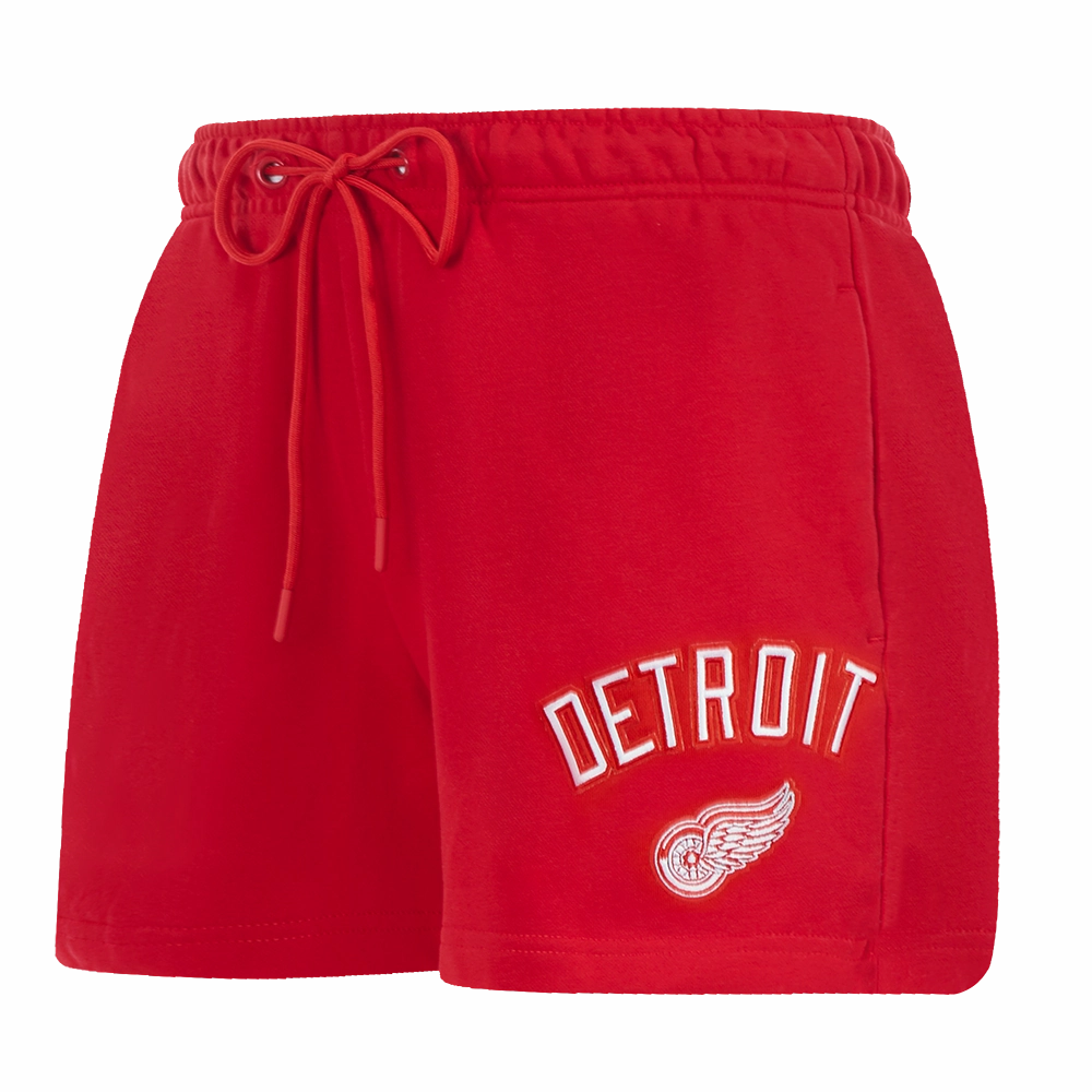 SHORTS DE ALGODN NHL DETROIT RED WINGS CLASSIC CHENILLE PARA MUJER