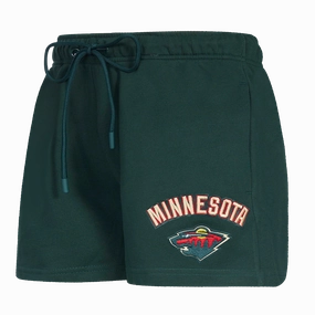 SHORTS DE ALGODN NHL MINNESOTA WILD CLASSIC CHENILLE PARA MUJER