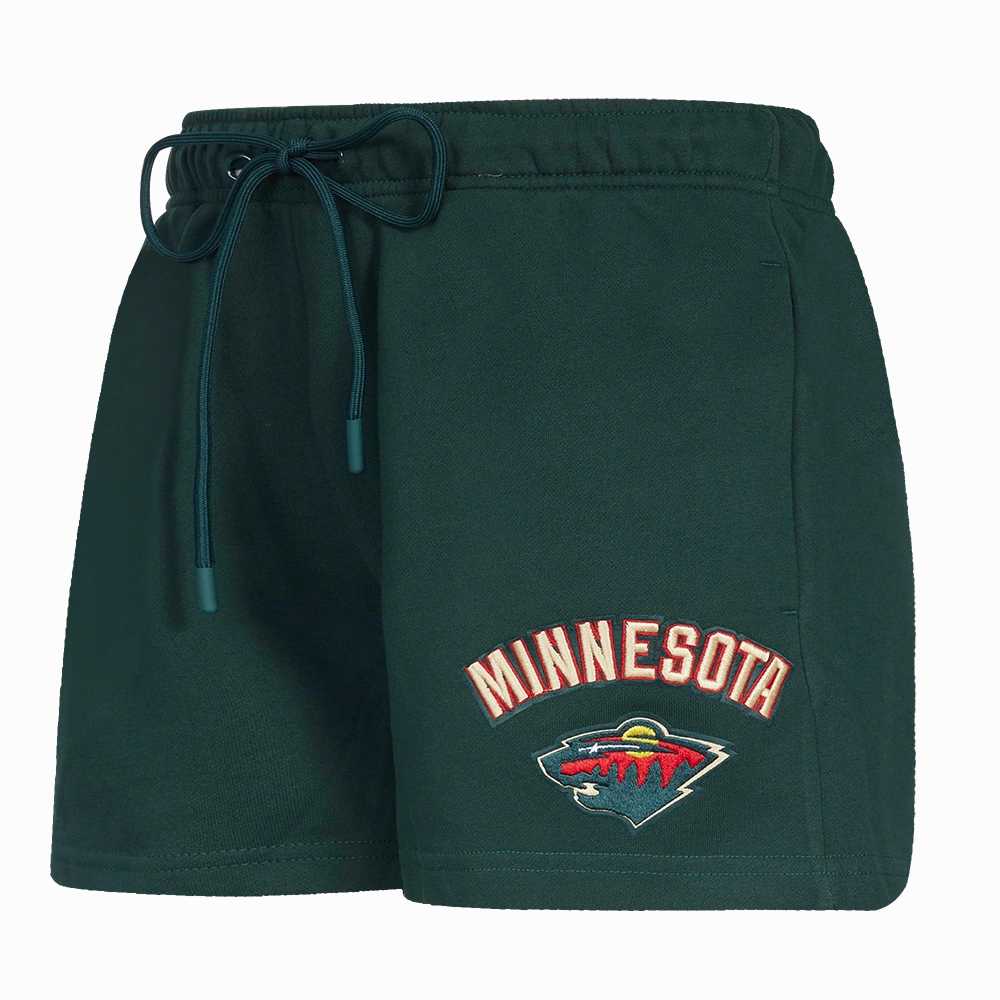 SHORTS DE ALGODN NHL MINNESOTA WILD CLASSIC CHENILLE PARA MUJER