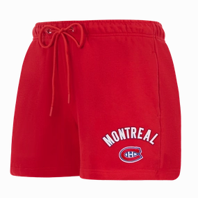 SHORTS DE ALGODN NHL MONTREAL CANADIENS CLASSIC CHENILLE PARA MUJER