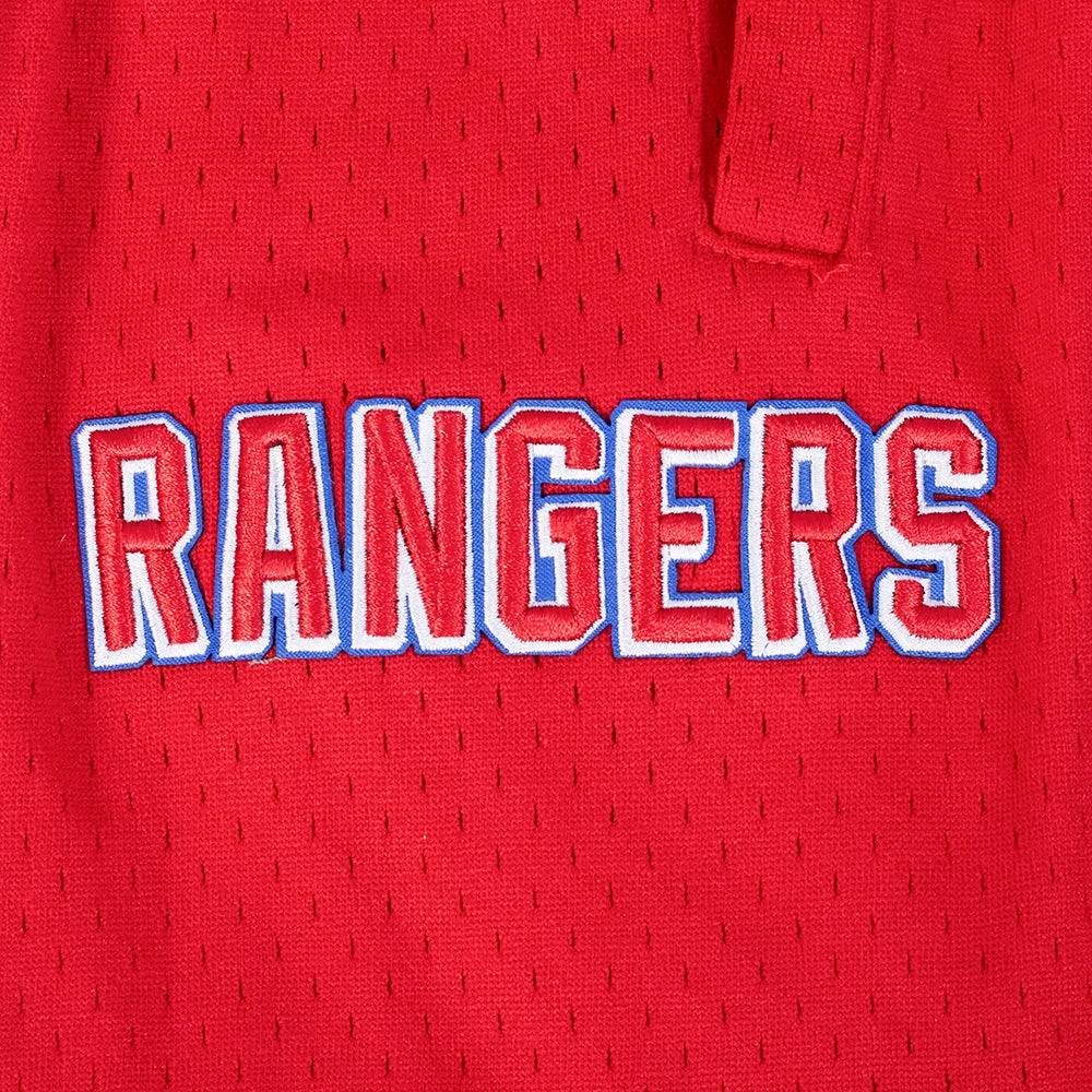 SHORTS DE BASQUETBOL NHL NEW YORK RANGERS SCRIPT TAIL
