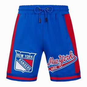 SHORTS DE BASQUETBOL NHL NEW YORK RANGERS SCRIPT TAIL