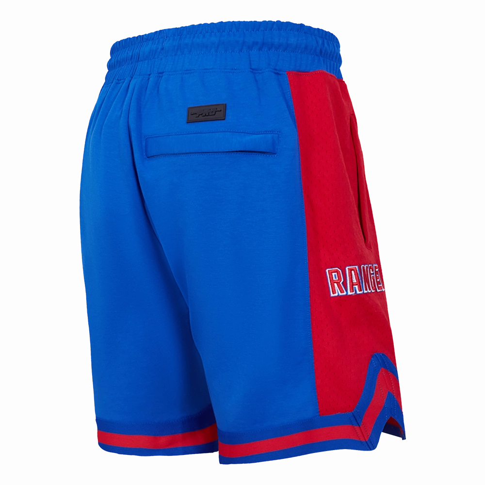 SHORTS DE BASQUETBOL NHL NEW YORK RANGERS SCRIPT TAIL