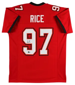 Simeon Rice Signed Tampa Bay Buccaneers Jersey (Beckett Hologram) 3xProBowl D.E.