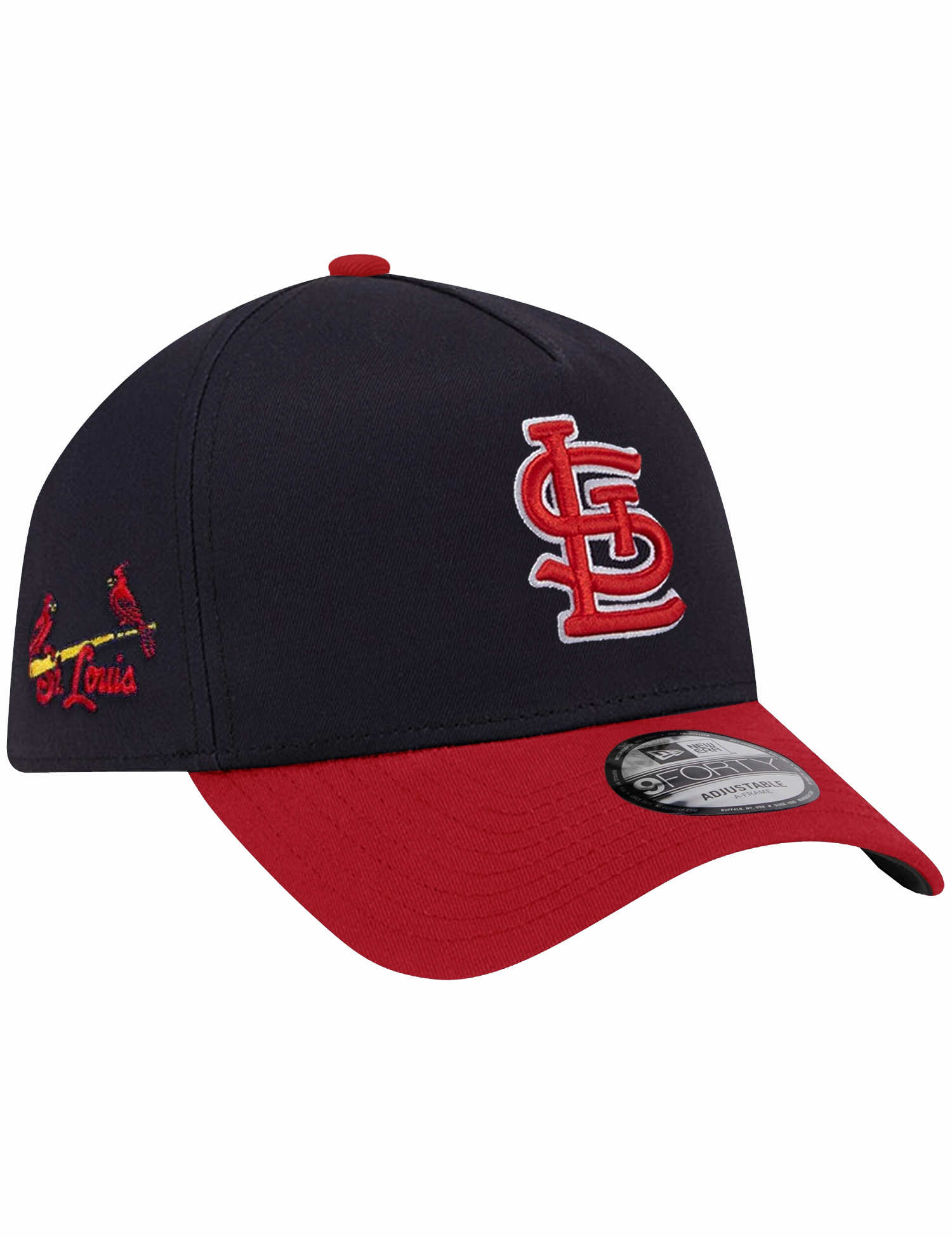 St Louis Cardinals New Era MLB Team Alt 9FORTY A-Frame Snapback Hat - Navy