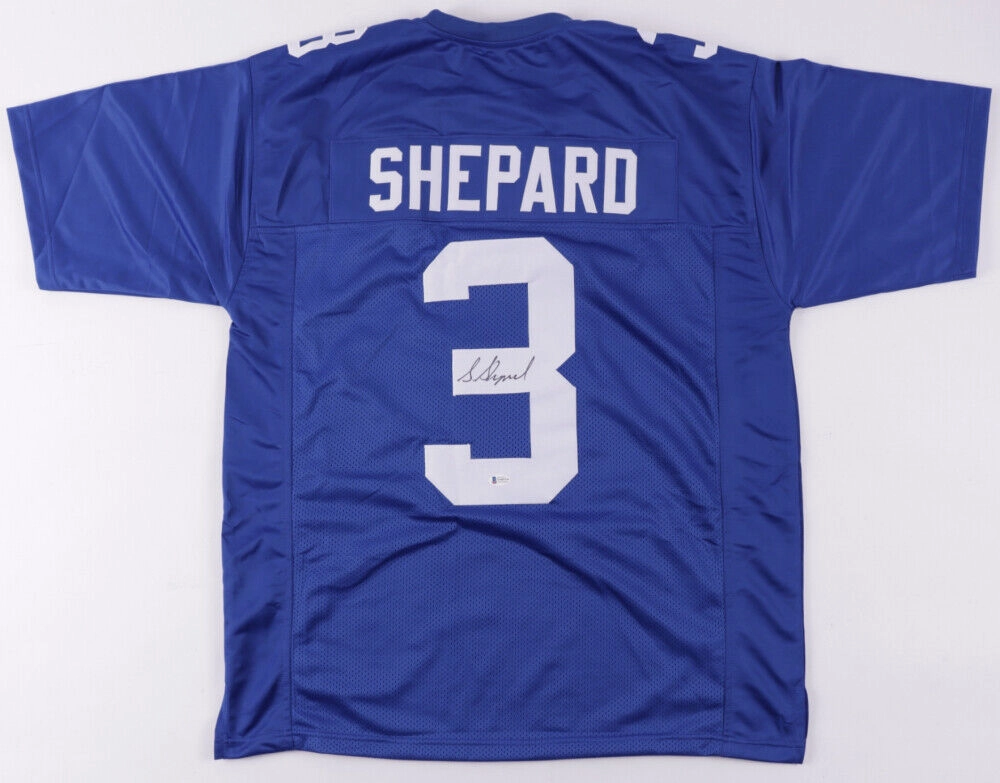 Sterling Shepard Signed Giants Jersey (Beckett Holo) New Yorks #2 Pck 2016 Draft