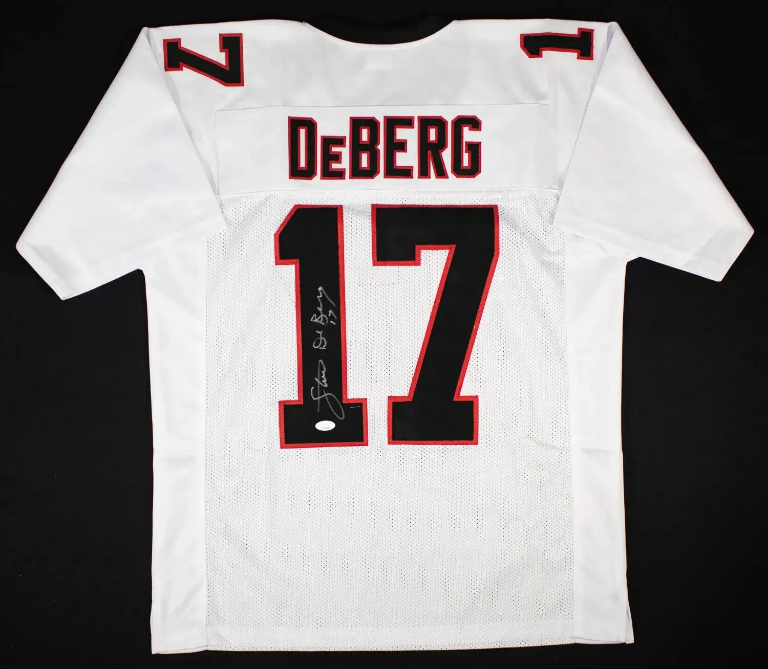 Steve DeBerg Signed Atlanta Falcons Jersey (JSA COA) Over 34,000 Passing Yards