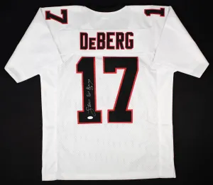 Steve DeBerg Signed Atlanta Falcons Jersey (JSA COA) Over 34,000 Passing Yards