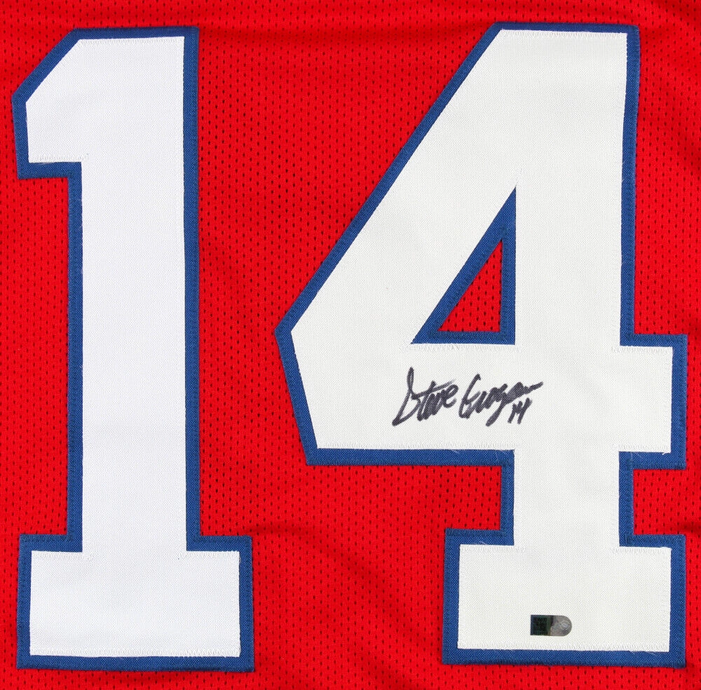 Steve Grogan Signed New England Patriots Jersey (AIV COA) Pats QB 19751990