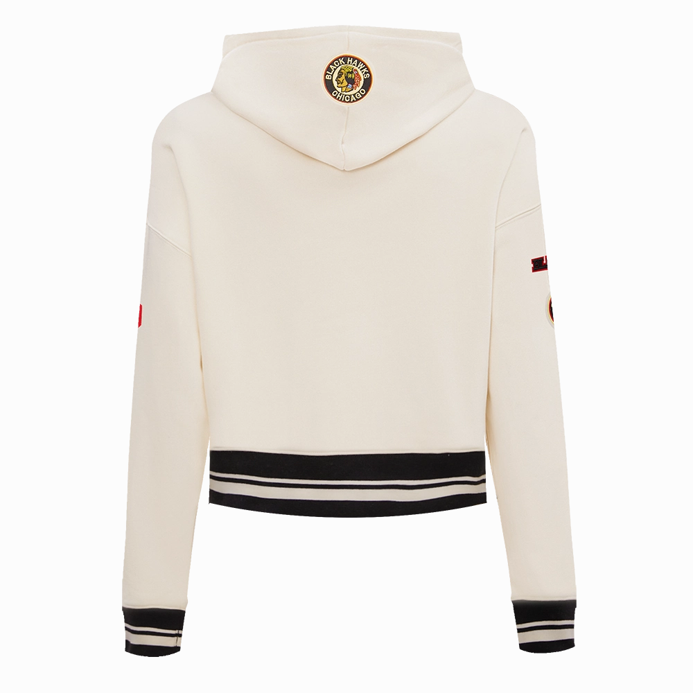 SUDADERA CON GORRO NHL CHICAGO BLACKHAWKS RETRO CLASSICS PARA MUJER