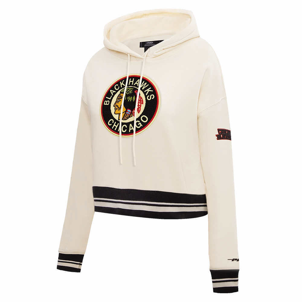 SUDADERA CON GORRO NHL CHICAGO BLACKHAWKS RETRO CLASSICS PARA MUJER