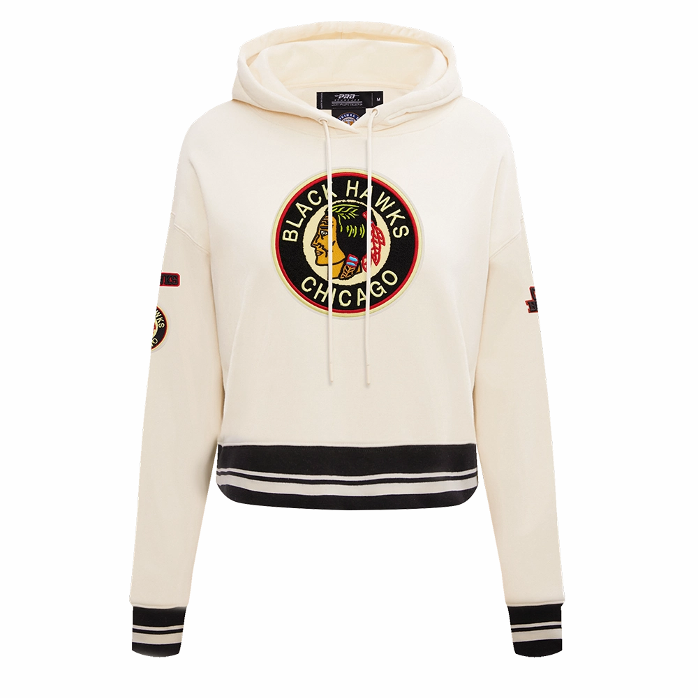 SUDADERA CON GORRO NHL CHICAGO BLACKHAWKS RETRO CLASSICS PARA MUJER