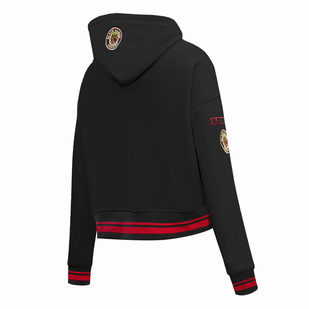 SUDADERA CON GORRO NHL CHICAGO BLACKHAWKS RETRO CLASSICS PARA MUJER
