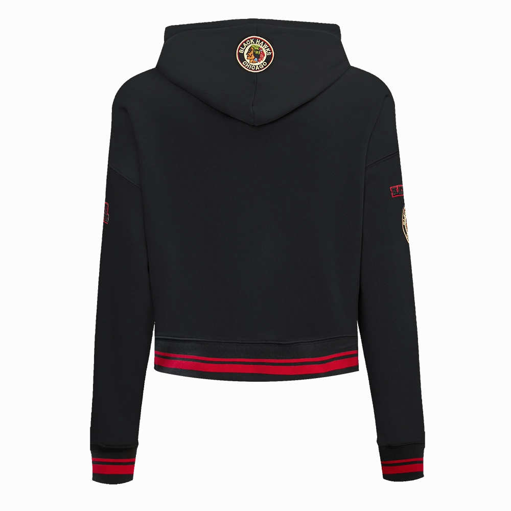 SUDADERA CON GORRO NHL CHICAGO BLACKHAWKS RETRO CLASSICS PARA MUJER