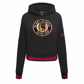 SUDADERA CON GORRO NHL CHICAGO BLACKHAWKS RETRO CLASSICS PARA MUJER