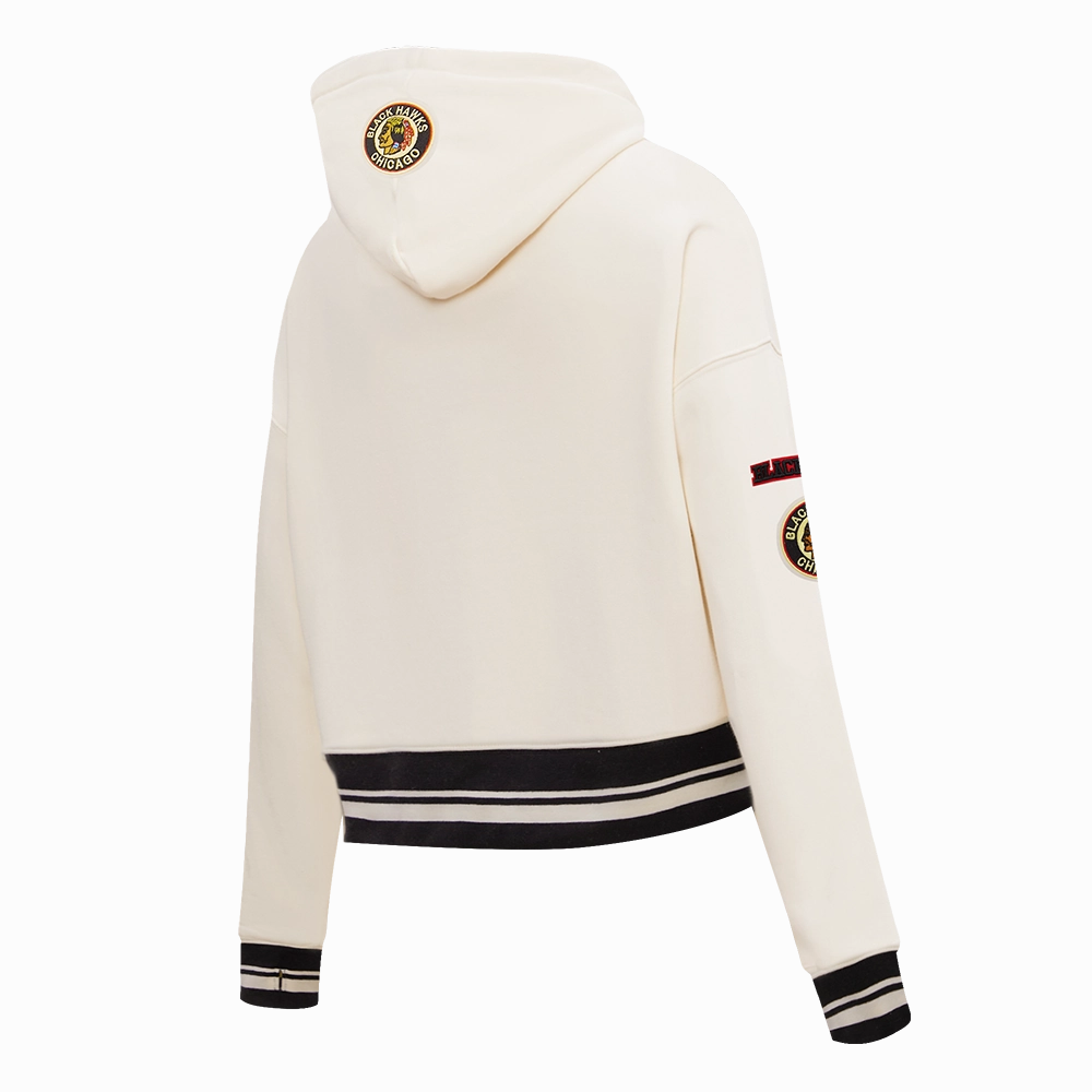 SUDADERA CON GORRO NHL CHICAGO BLACKHAWKS RETRO CLASSICS PARA MUJER
