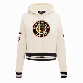 SUDADERA CON GORRO NHL CHICAGO BLACKHAWKS RETRO CLASSICS PARA MUJER