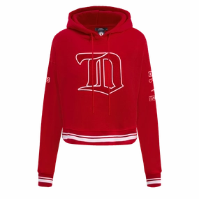 SUDADERA CON GORRO NHL DETROIT RED WINGS RETRO CLASSICS PARA MUJER
