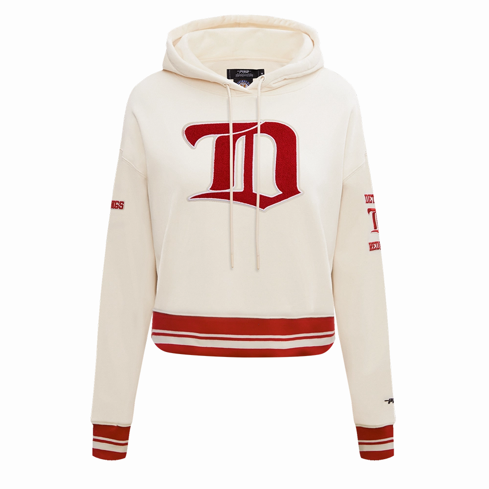 SUDADERA CON GORRO NHL DETROIT RED WINGS RETRO CLASSICS PARA MUJER