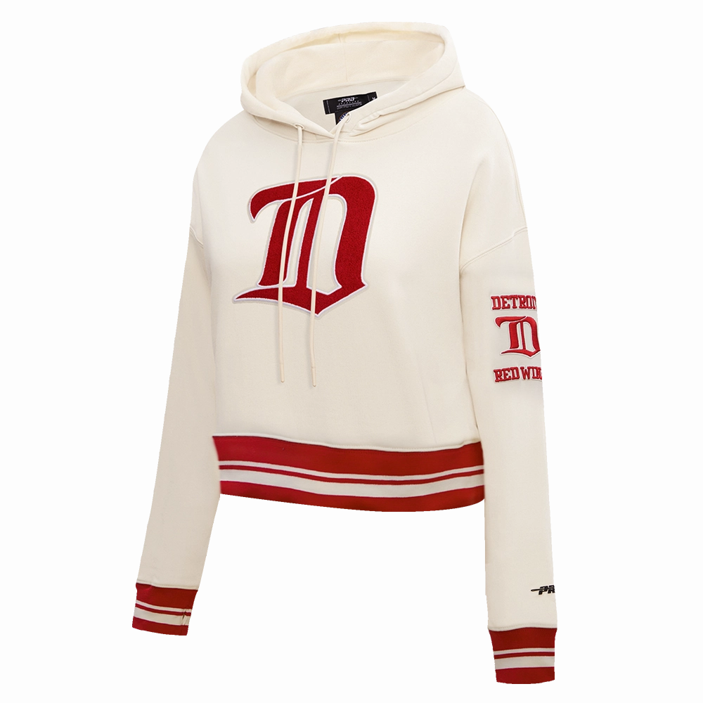 SUDADERA CON GORRO NHL DETROIT RED WINGS RETRO CLASSICS PARA MUJER