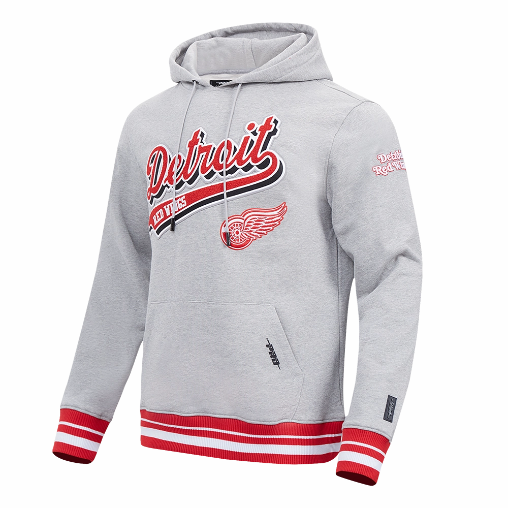 SUDADERA CON GORRO NHL DETROIT RED WINGS SCRIPT TAIL