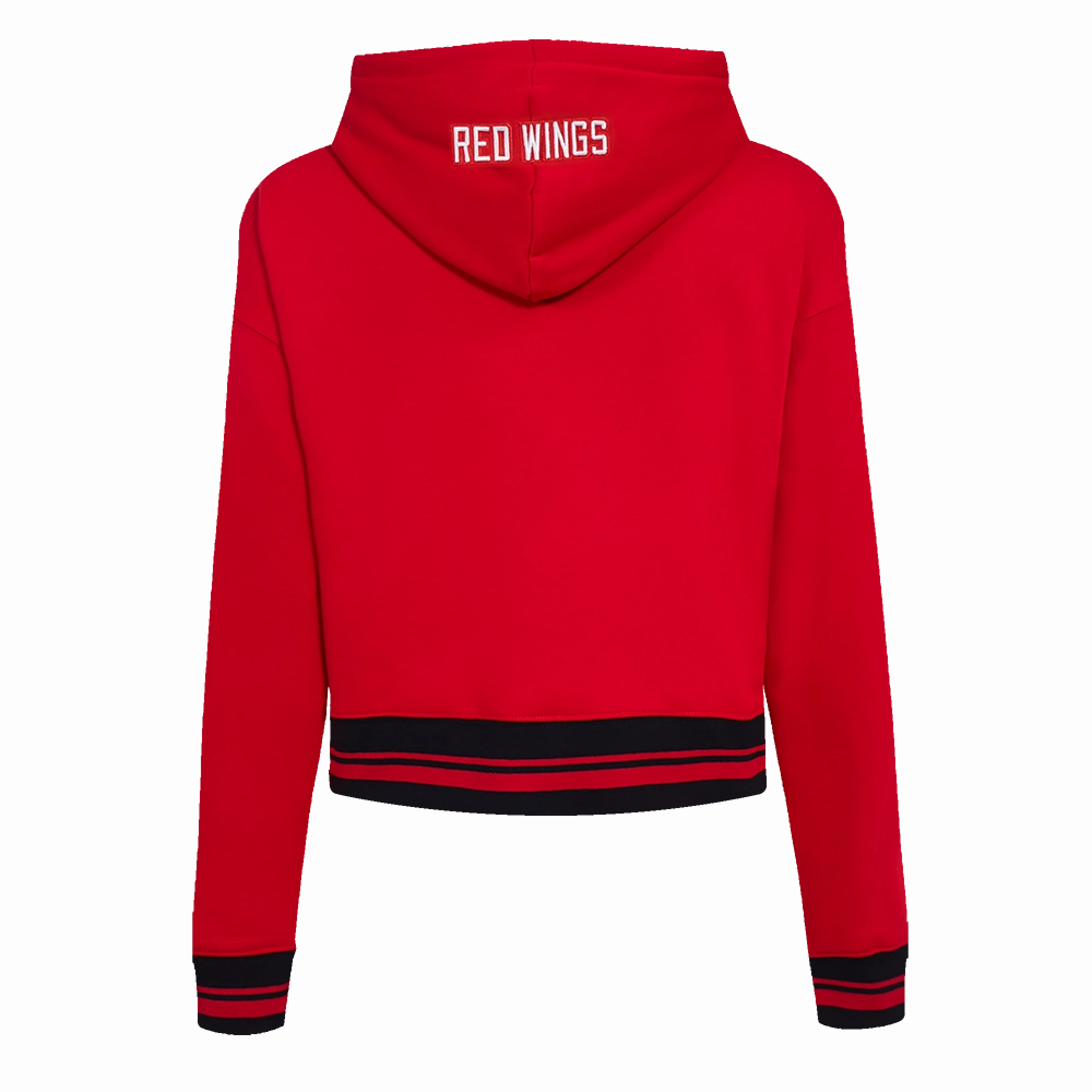 SUDADERA CON GORRO NHL DETROIT RED WINGS SCRIPT TAIL PARA MUJER