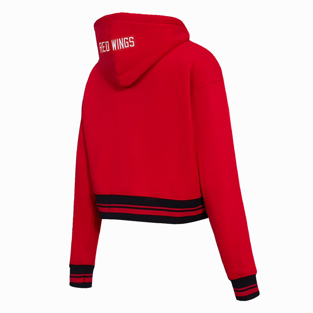 SUDADERA CON GORRO NHL DETROIT RED WINGS SCRIPT TAIL PARA MUJER