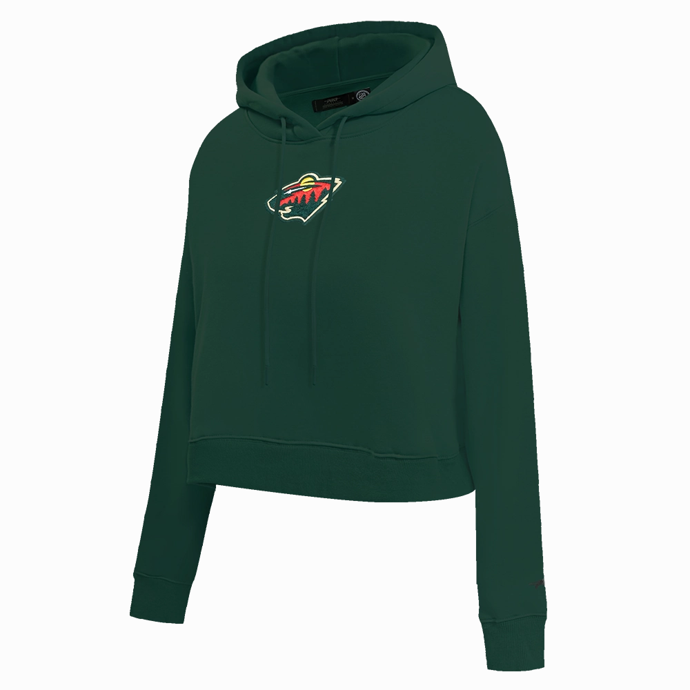 SUDADERA CON GORRO NHL MINNESOTA WILD CLASSIC CHENILLE PARA MUJER