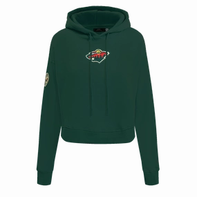 SUDADERA CON GORRO NHL MINNESOTA WILD CLASSIC CHENILLE PARA MUJER